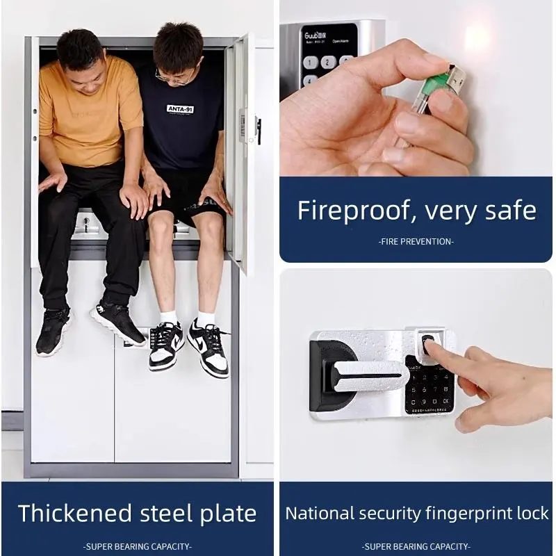 Steel Secure Electronic Locker Confidential Cabinet+Detail