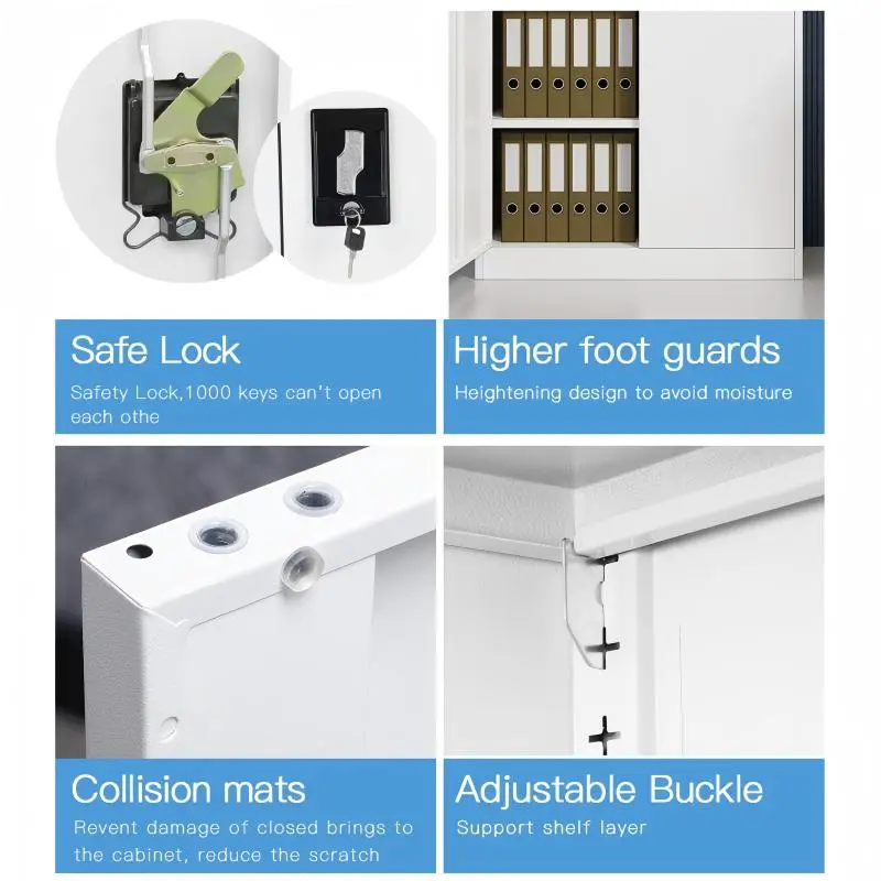 2 door Steel File Cabinet+Detail 2 door Steel File Cabinet+Detail