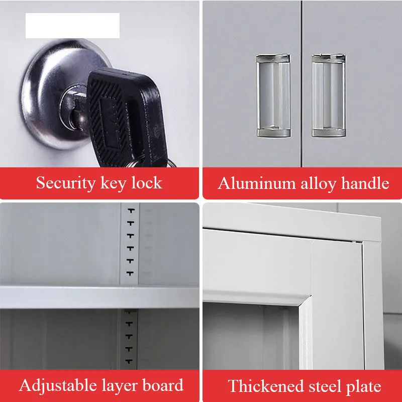 Steel Filing Cabinet with Swing Glass Door+Detail Steel Filing Cabinet with Swing Glass Door+Detail