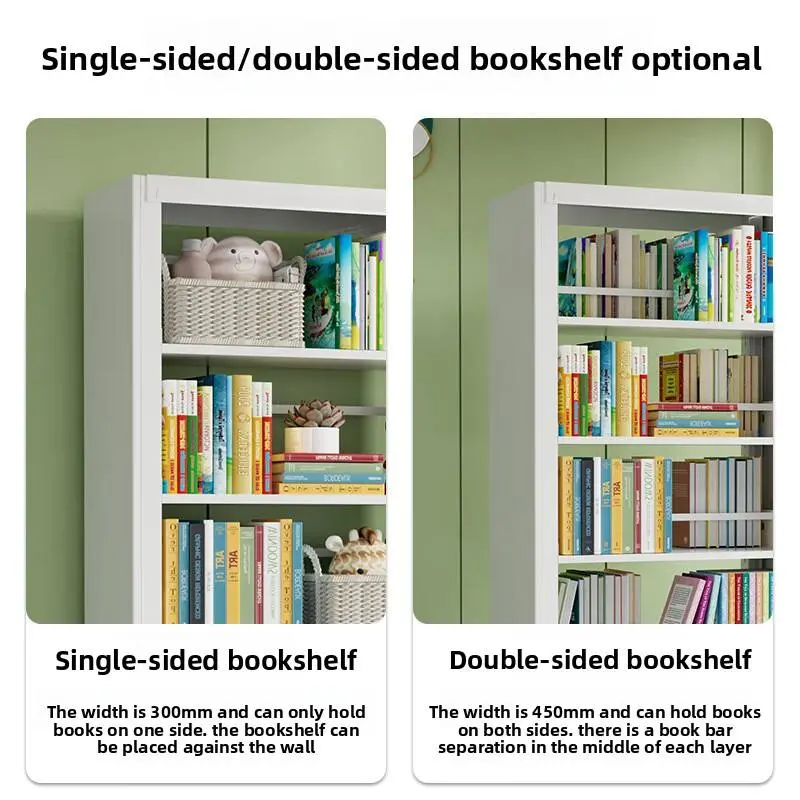 Double-Sided Steel Book Shelves+Detail Double-Sided Steel Book Shelves+Detail
