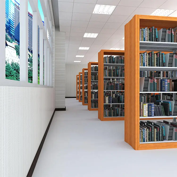 Double Sided Library Bookshelves+Application Double Sided Library Bookshelves+Application