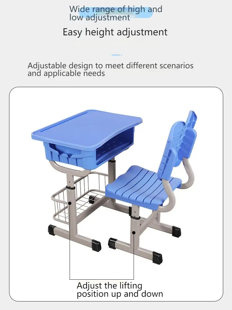 School Desk With Chair Attached+detail School Desk With Chair Attached+detail
