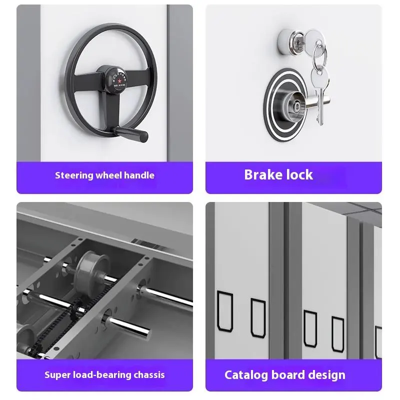 Electric Compact Mobile Filing Cabinet+Detail Electric Compact Mobile Filing Cabinet+Detail