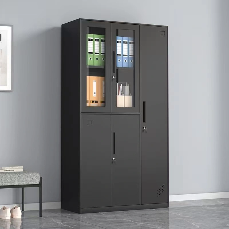 Five Door Steel File Cabinet with Glass+Application