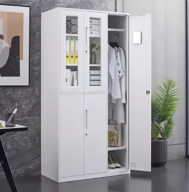 Five Door Steel File Cabinet with Glass+Application