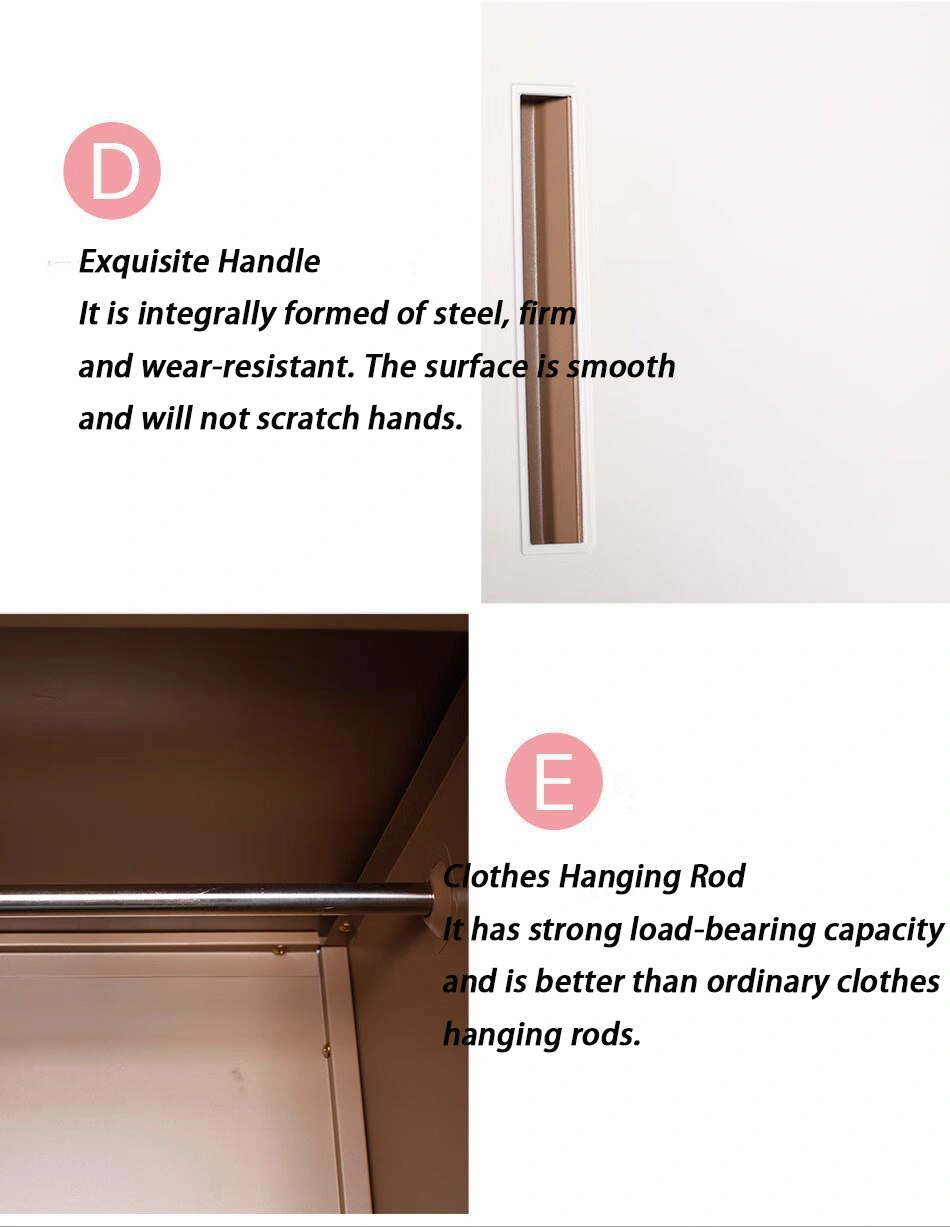 9-Door Foldable Locker+Detail 9-Door Foldable Locker+Detail