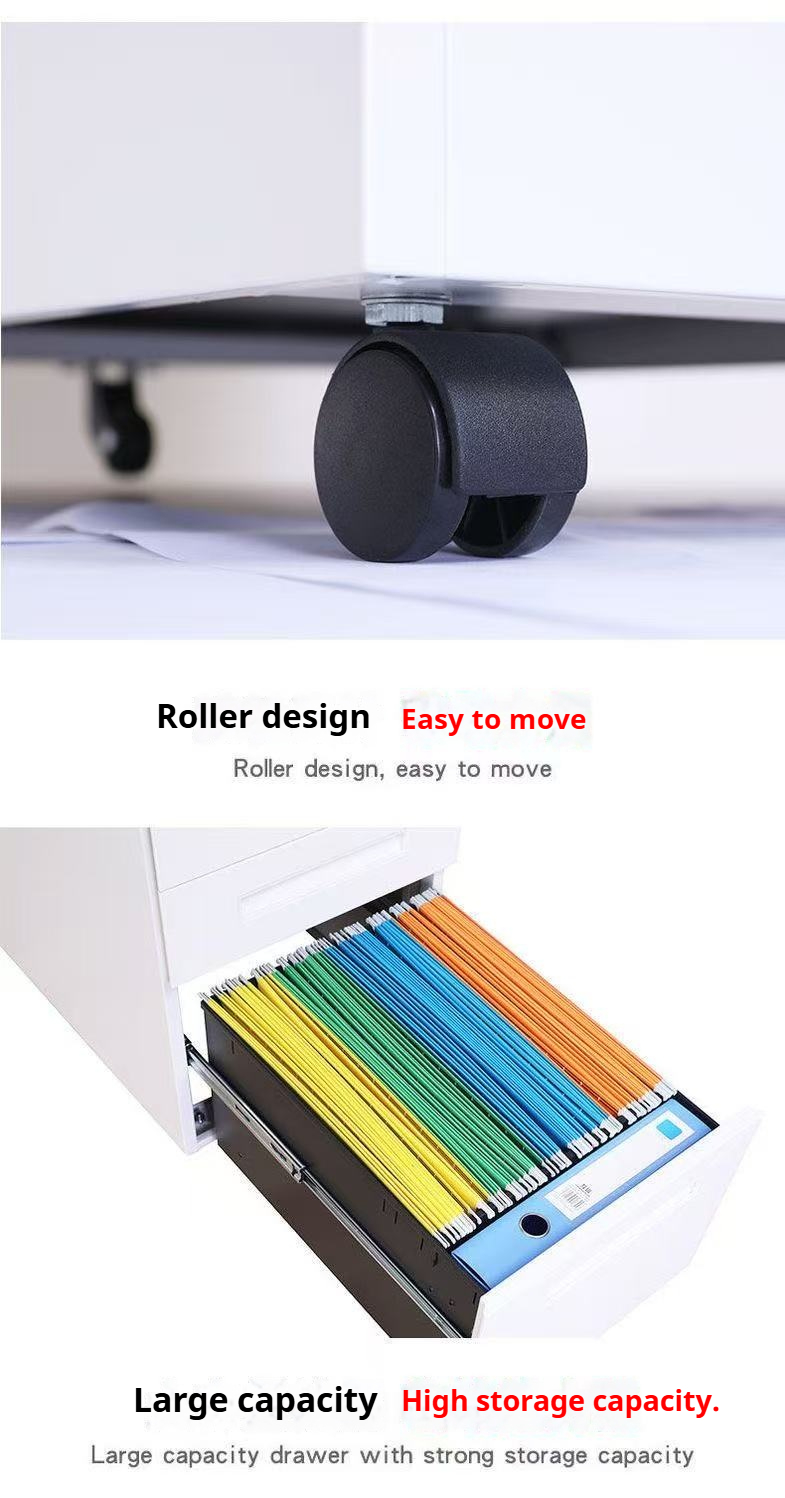 Mobile Three Drawer Cabinet+Detail