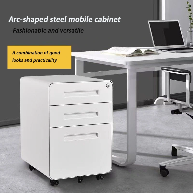 3 Drawer Steel Mobile Pedestal Cabinet+Detail