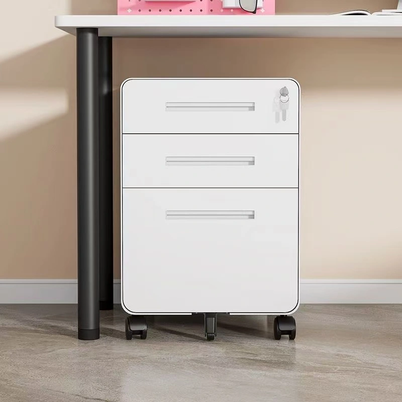 3 Drawer Steel Mobile Pedestal Cabinet+Application