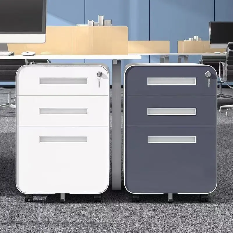 3 Drawer Steel Mobile Pedestal Cabinet+Application