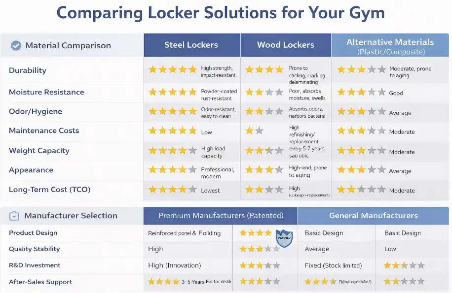 Comparing Locker Solutions for Your Gym