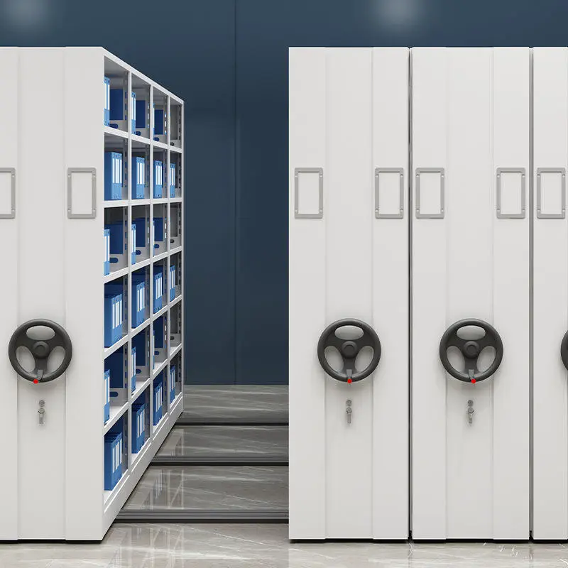 Hand-Cranked Intensive Filing Cabinet Hand-Cranked Intensive Filing Cabinet