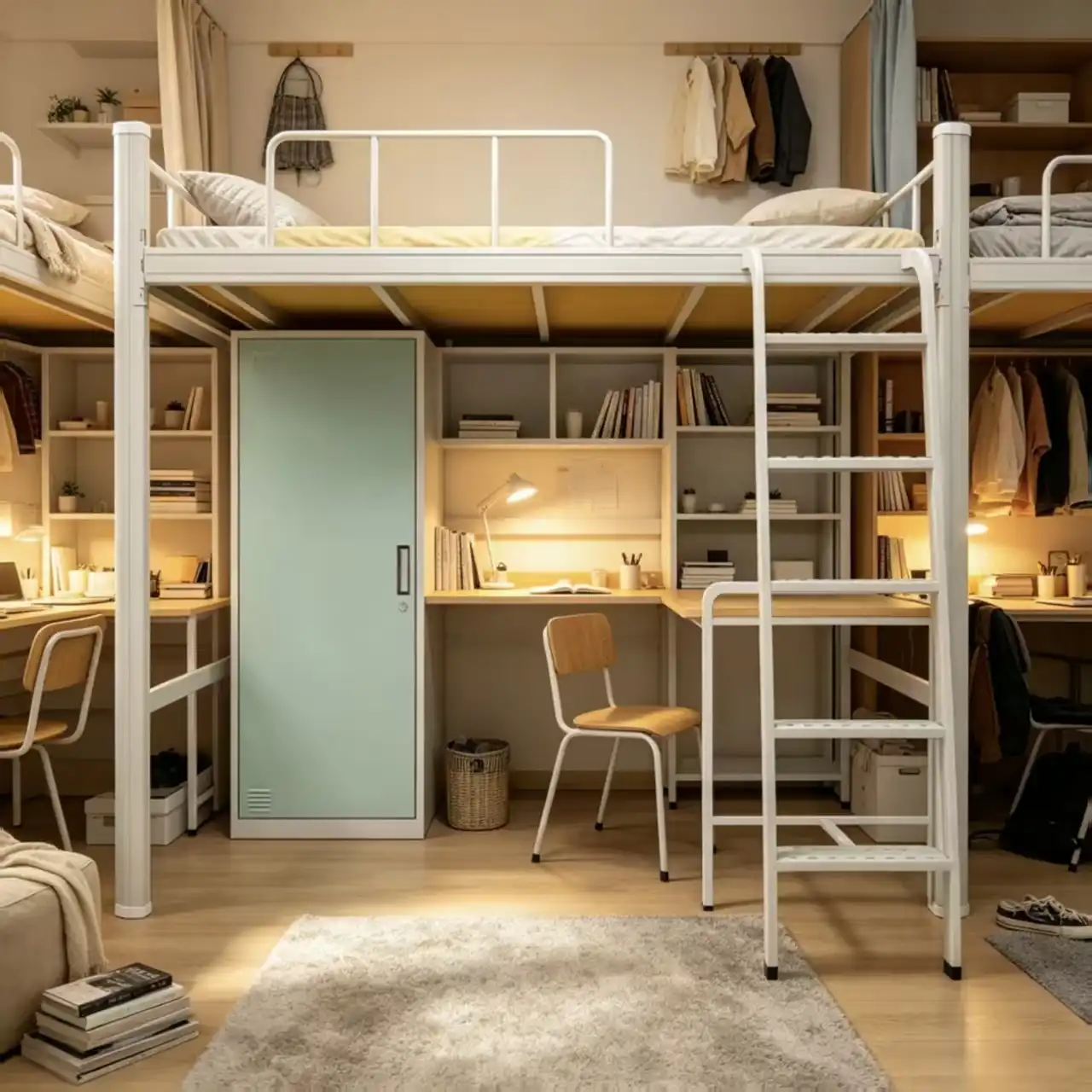 Loft Bunk Bed With Study Desk Chair Loft Bunk Bed With Study Desk Chair