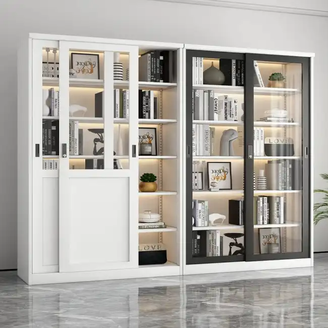 Sliding door bookcase Sliding door bookcase