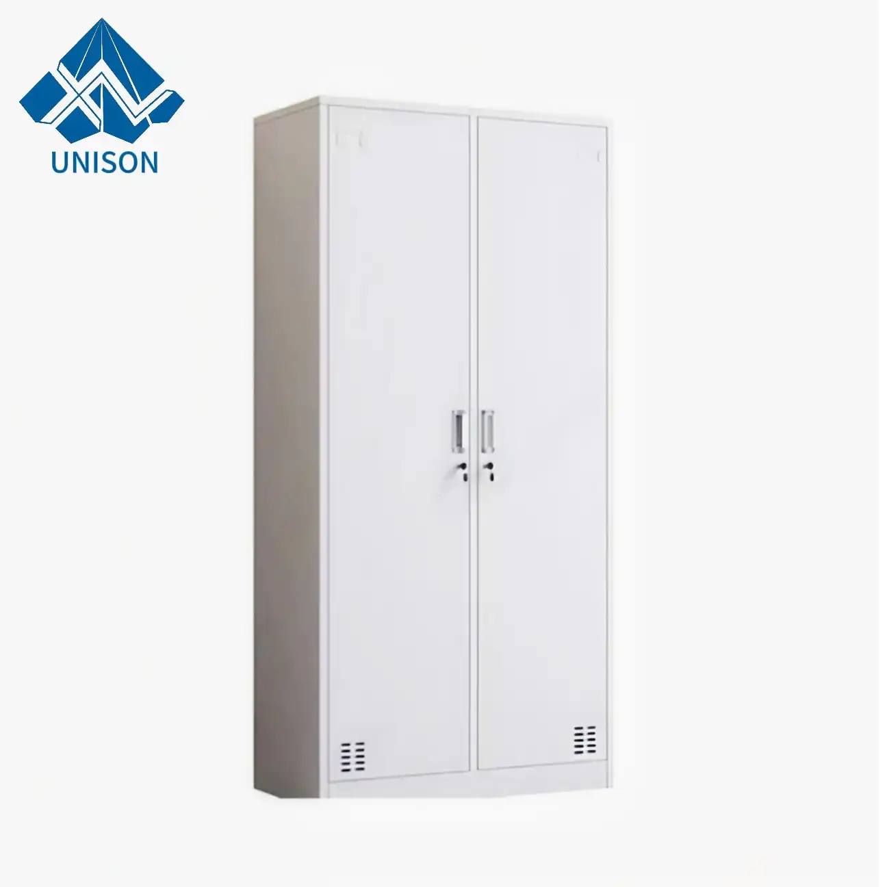 Double Swing Door Steel Wardrobe