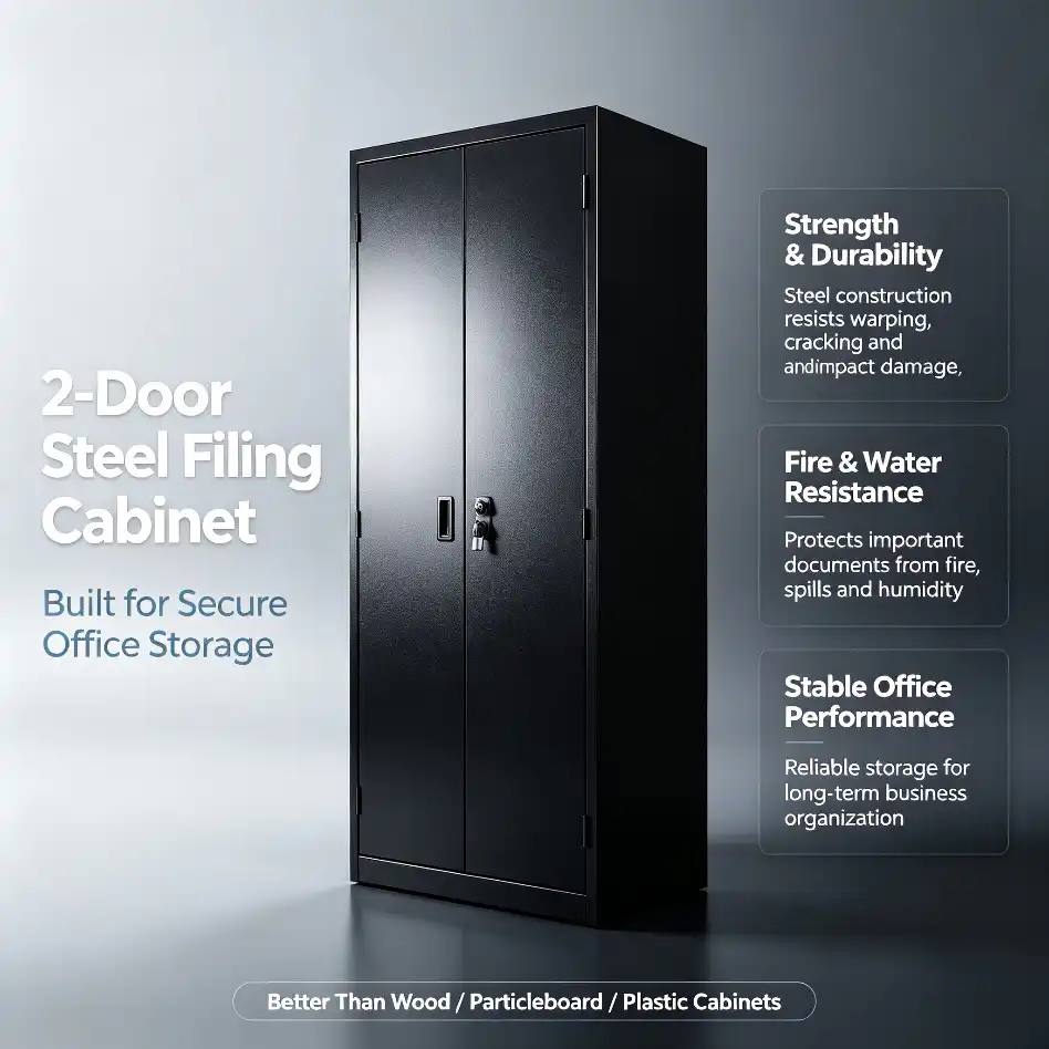 Comparison Image of 2-Door Steel Filing Cabinet