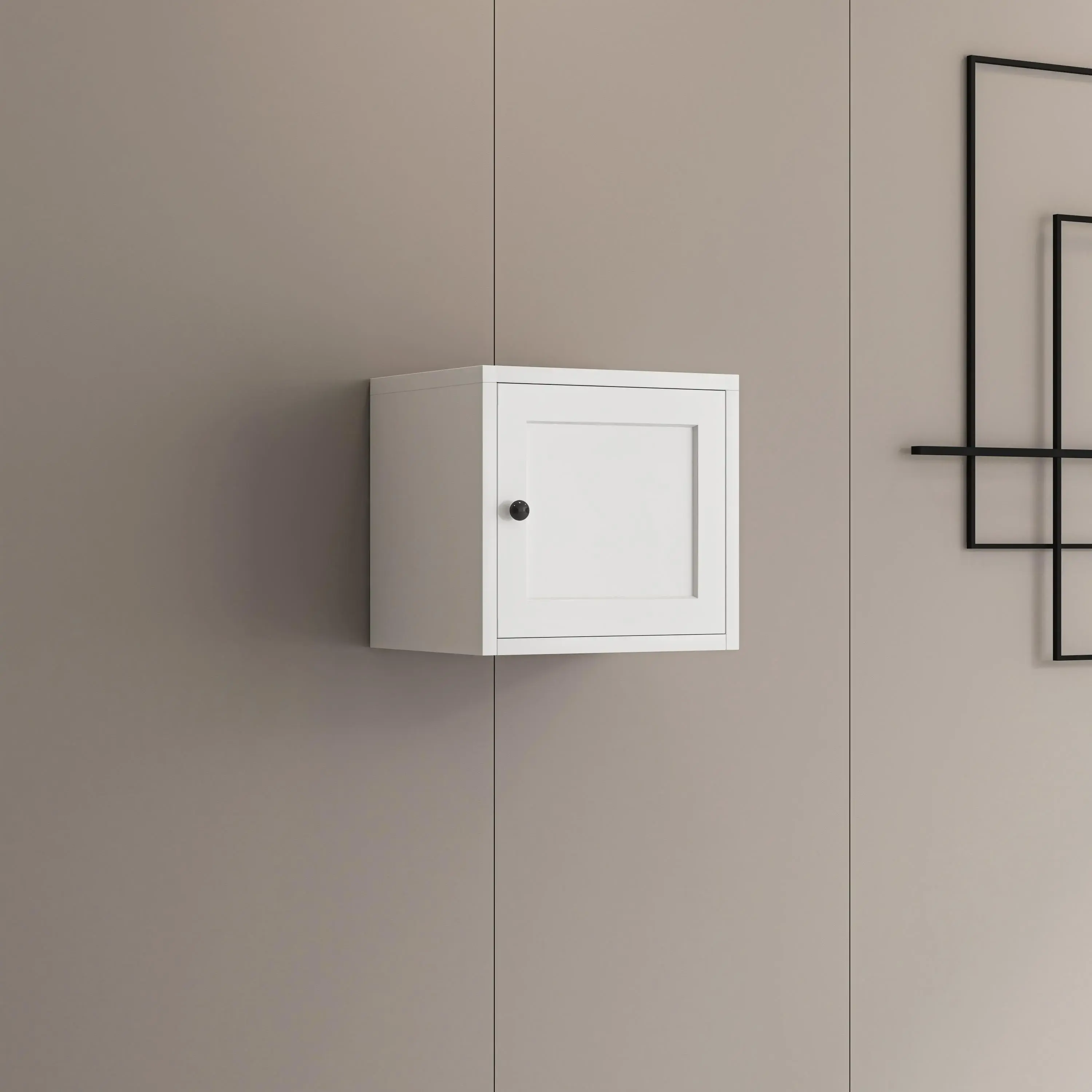 Single-door Narrow Frame Wall Cabinet