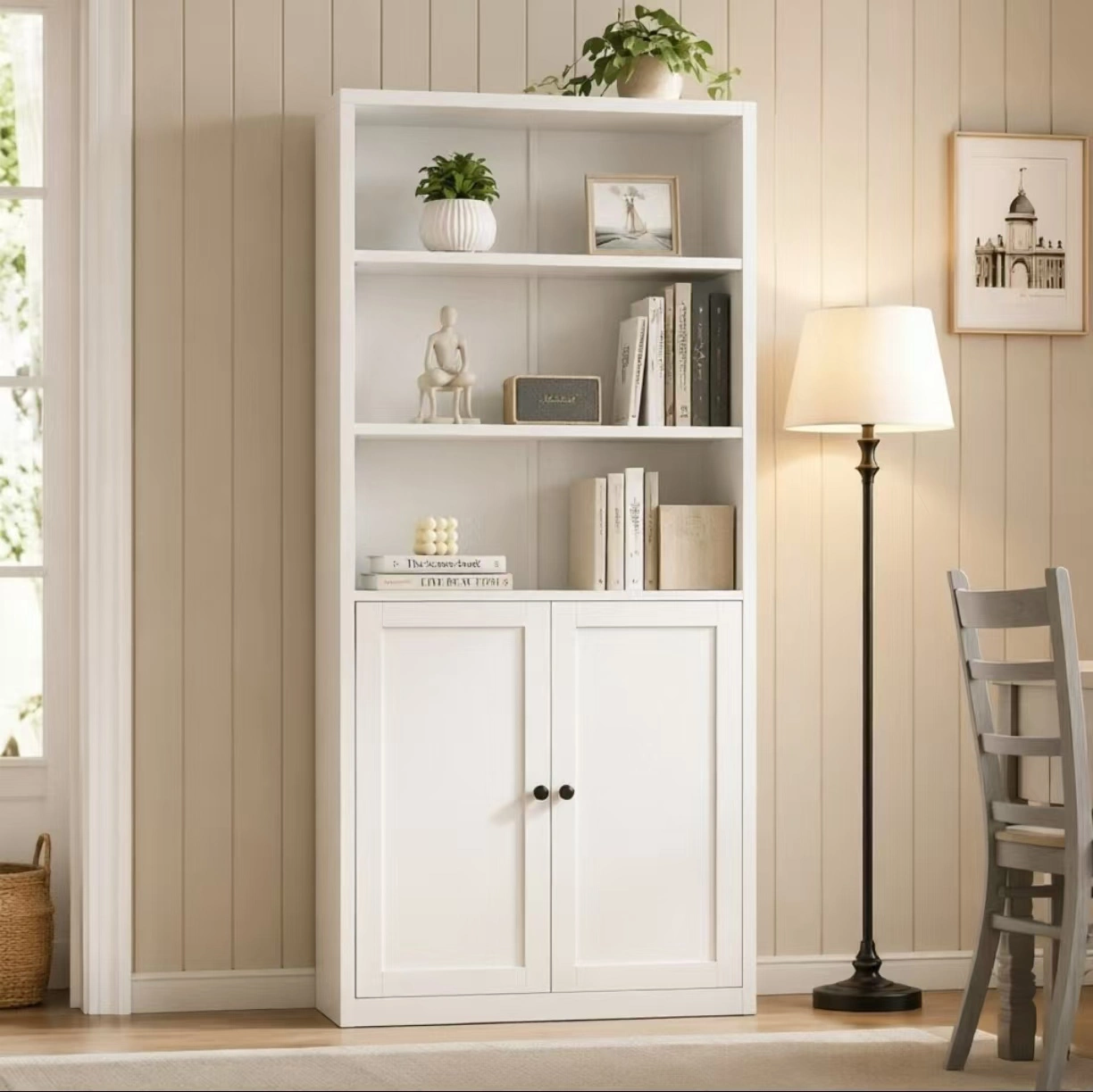 Double Door Storage Bookcase