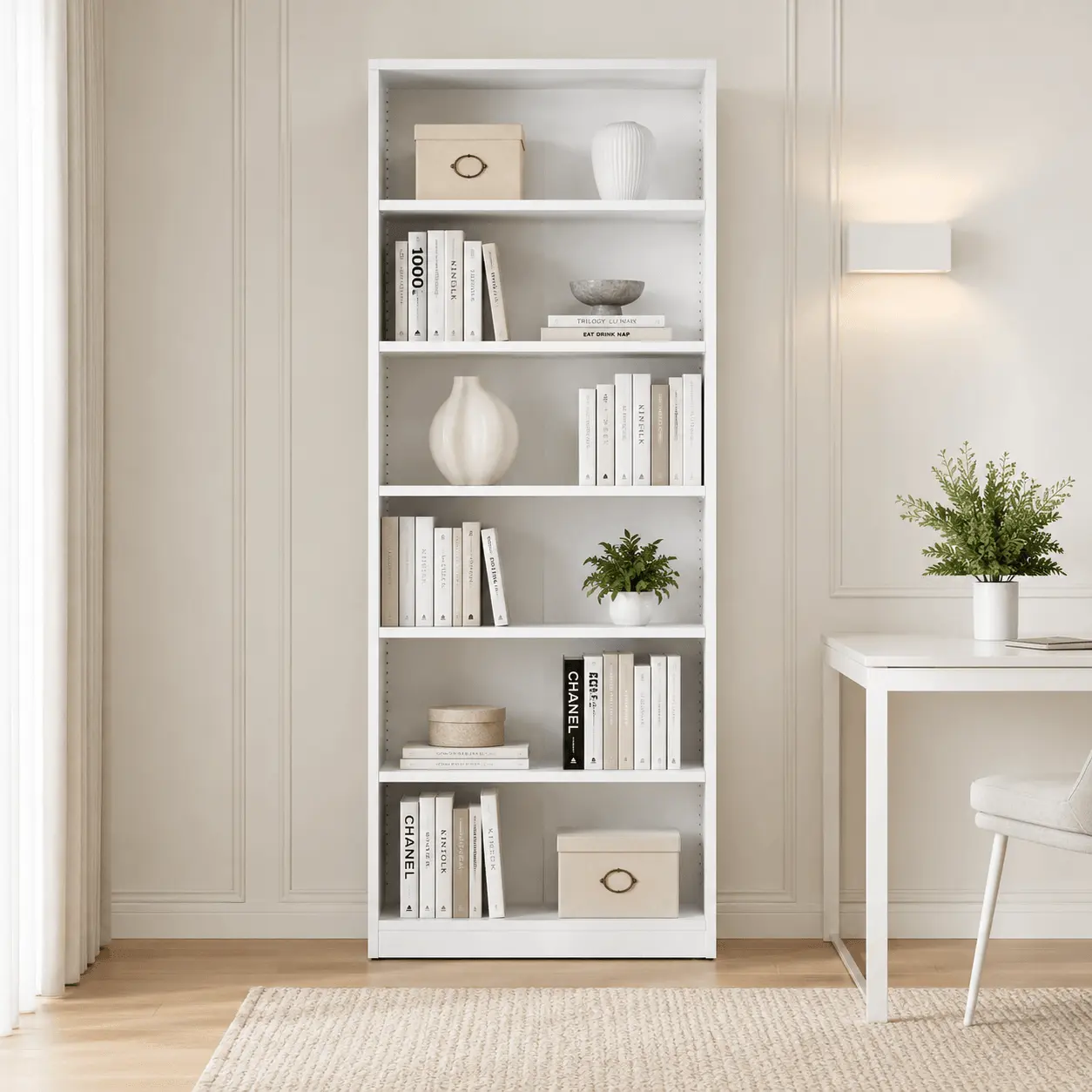6-Tier Wide Tall Open Bookcase 6-Tier Wide Tall Open Bookcase