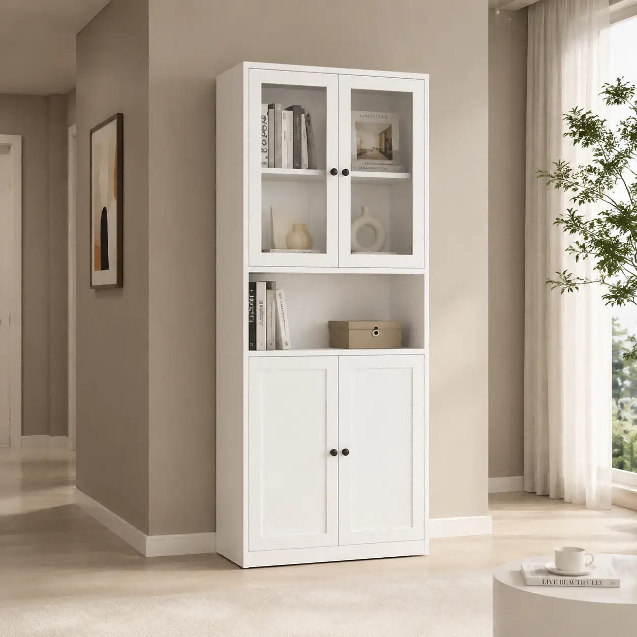 Steel Double Glass Door Bookcase Steel Double Glass Door Bookcase