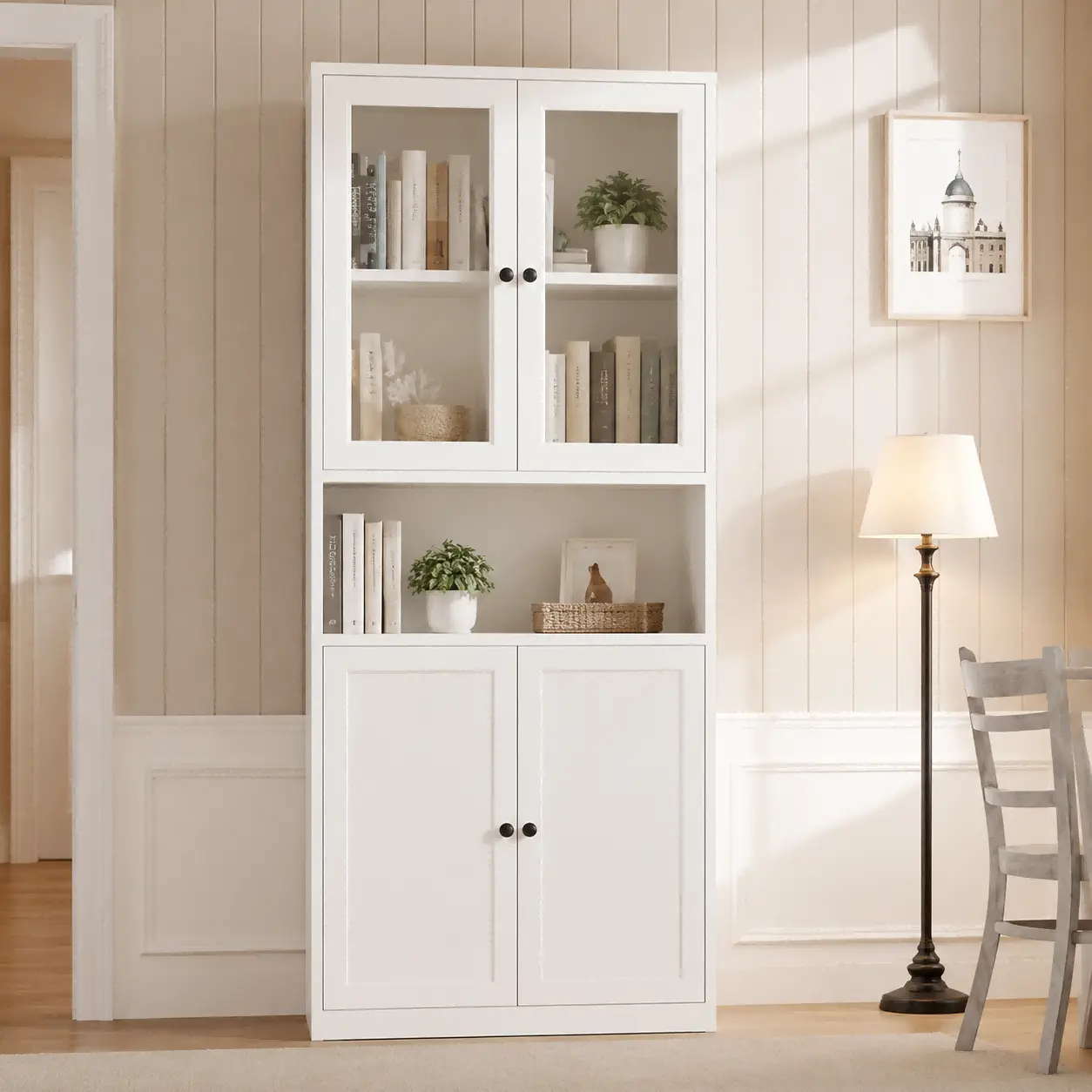 Steel Double Glass Door Bookcase Steel Double Glass Door Bookcase