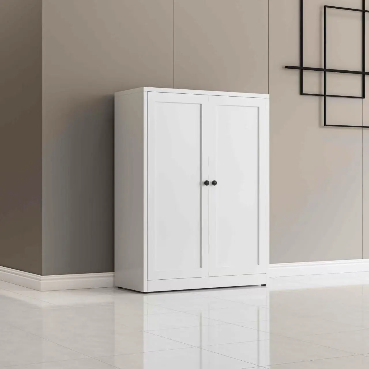 Double-door Solid Low Cabinet