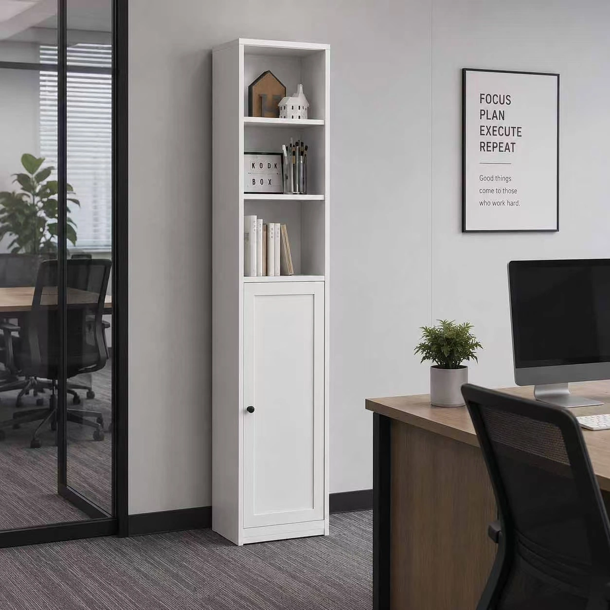 Office scene illustration
