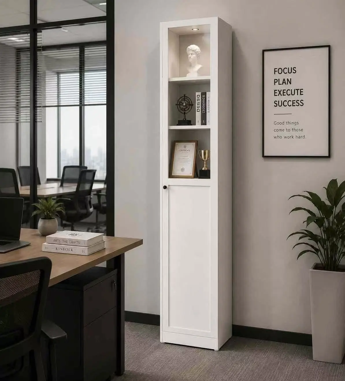 Office scene illustration