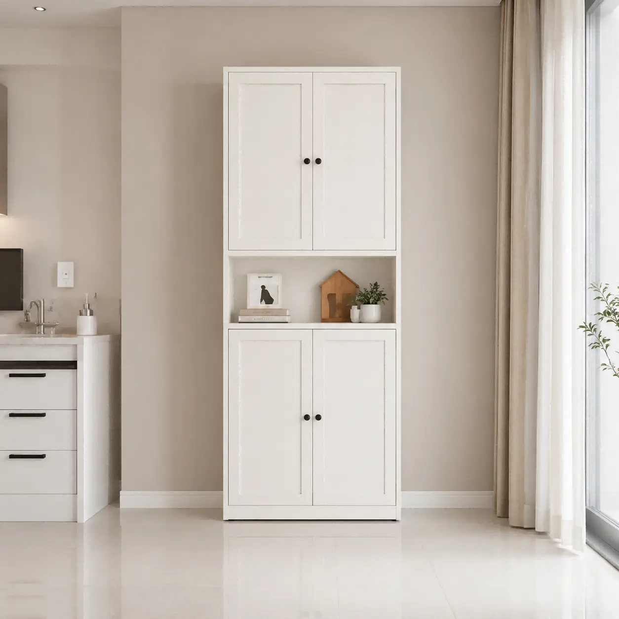 Double Solid Door Tall Steel Cabinet Double Solid Door Tall Steel Cabinet