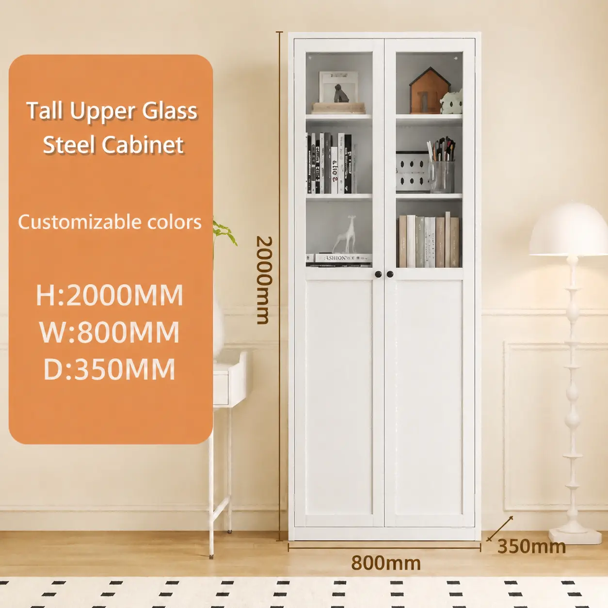 Tall Upper Glass Steel Cabinet Tall Upper Glass Steel Cabinet