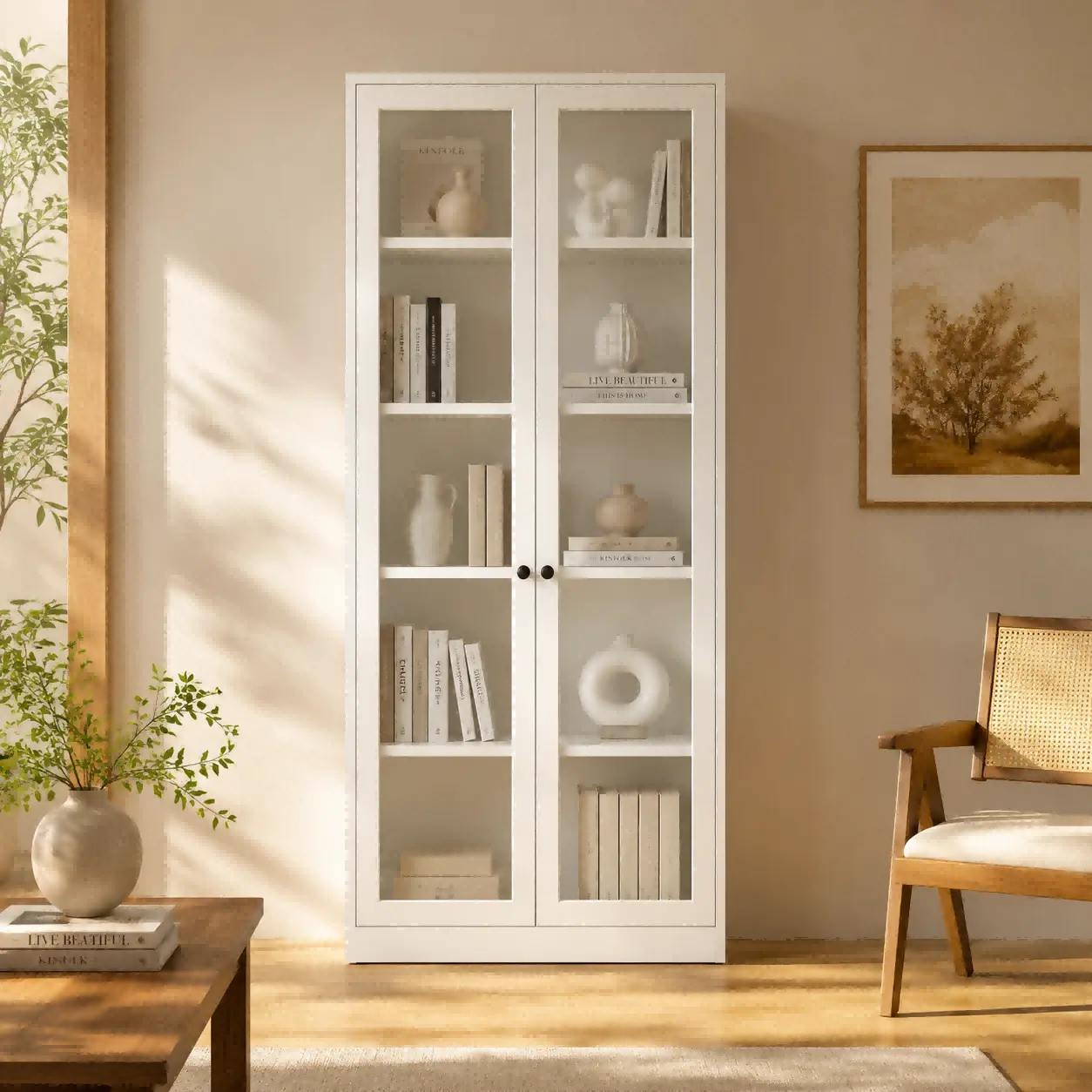 Full Glass Double Door Steel Cabinet Full Glass Double Door Steel Cabinet