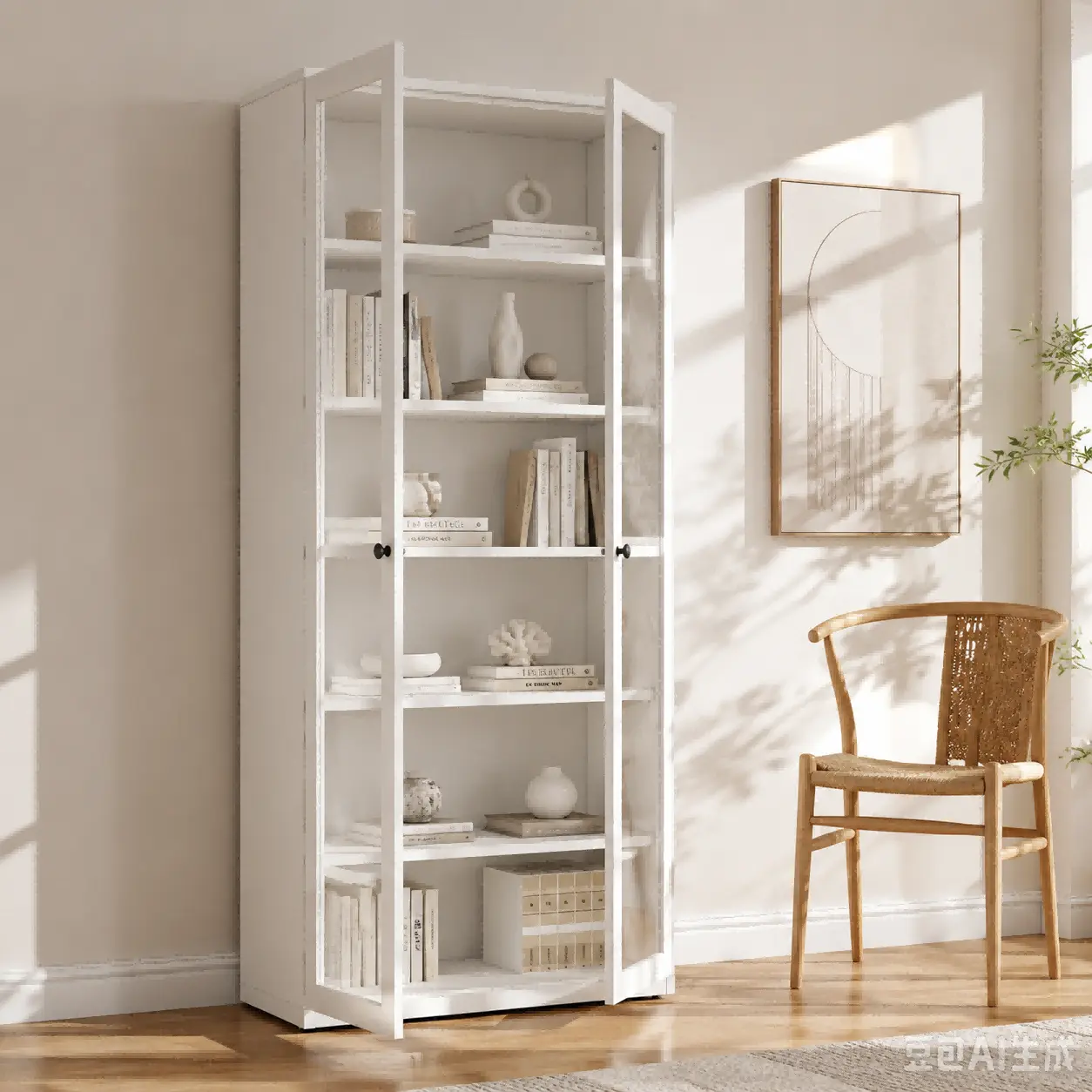 Full Glass Double Door Steel Cabinet Full Glass Double Door Steel Cabinet