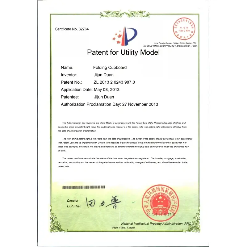 Patent for Utility Model Patent for Utility Model
