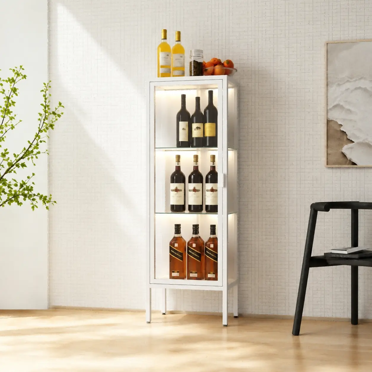 Single Door Glass Display Cabinet