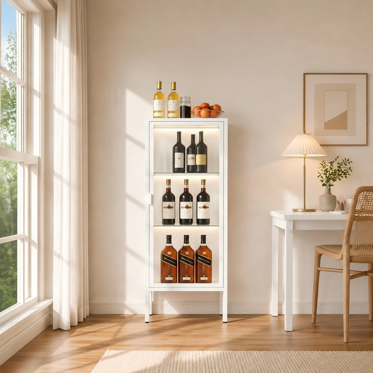 Single Door Glass Display Cabinet