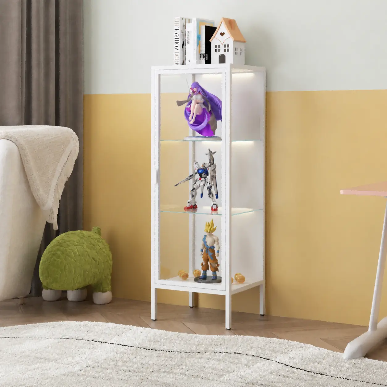 Single Door Glass Display Cabinet